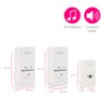 Byron DBY-23445BS Wireless Doorbell Set - 2 Plugs - Kinetic