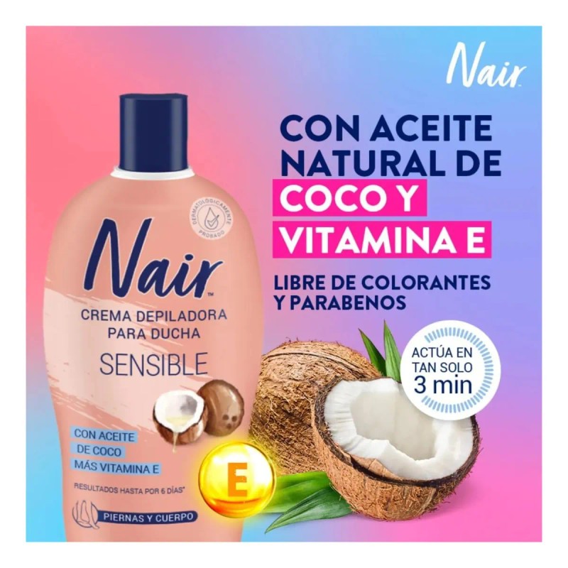 Crema Depiladora Ducha Piel Sensible 357g Nair