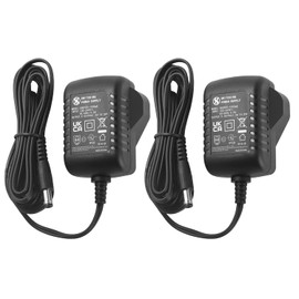 Security-01 2-Pack AC to DC 9V 1.5A Power Supply, Plug UK 5.5mm x 2.1mm, Center Positive, for Arduino UNO, Nixie Tube Clock, Schwinn Elliptical Machine and more