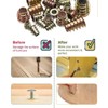 WJMY Screw Nut Threaded Inserts Wood Screw Thread 135 Pieces