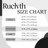 Ruelvth Black and White Shower Curtain, Modern Abstract Black Marble