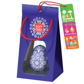 Easter Egg Blue: 3D Maze Puzzle, Surprise Toy for Egg Hunt and Easter Decoration, All in One, A Smart Gift for Easter