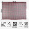 QCS Towel - Pack of 10 Colured Check Tea Towels