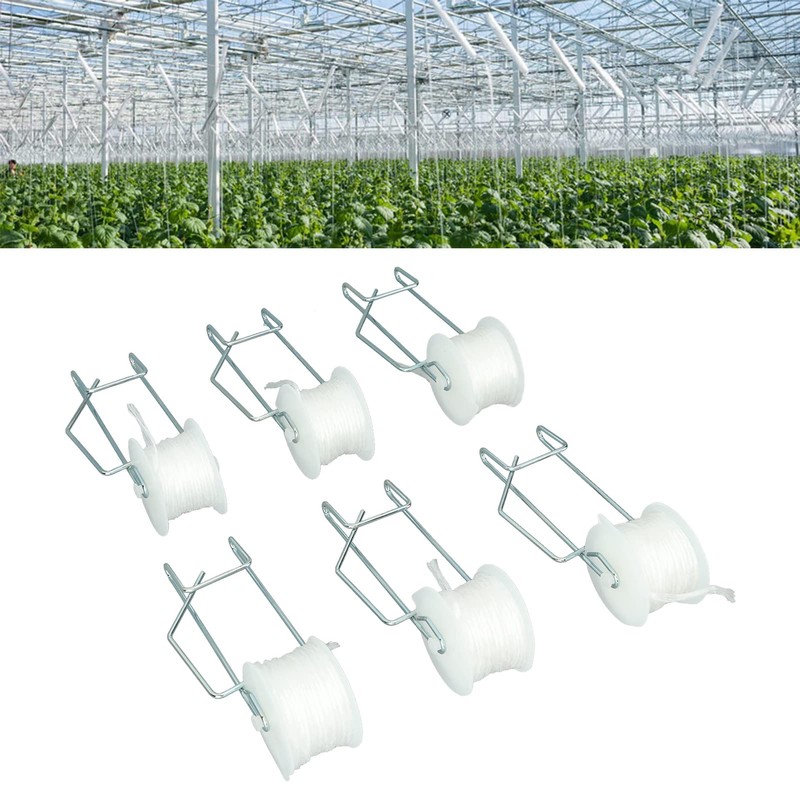 Tomato Support Hooks, 6PCS Greenhouse Tomato Roller Hooks Set Support