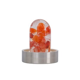VitaJuwel ViA PASSION - Crystal Water Bottle with Carnelian & Halite Salt