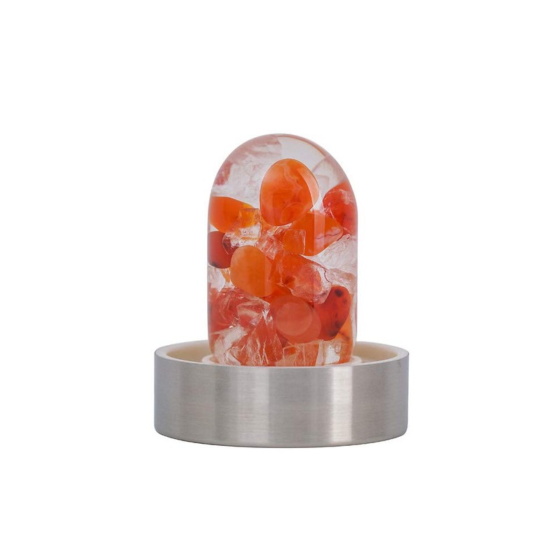 VitaJuwel ViA PASSION - Crystal Water Bottle with Carnelian &