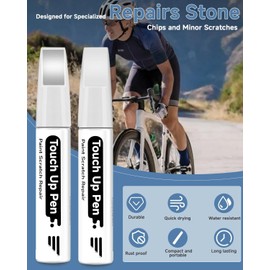 Dove Grey (Gloss) Bike Touch Up Paint for Specialized [Clear Coat Included] Exact Match Bicycle Paint for Scratched or Chipped Bike Frames