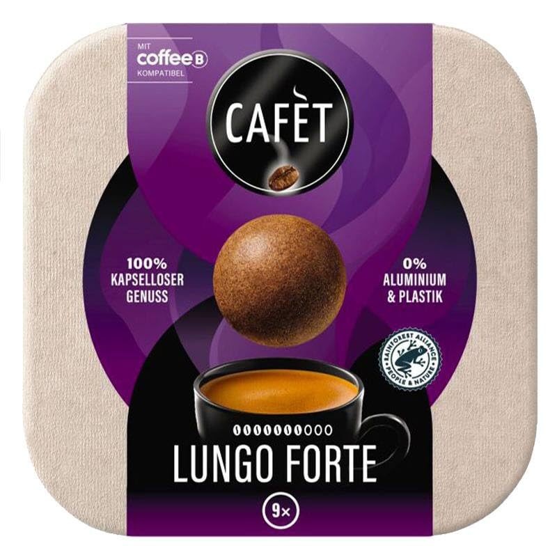Cafet ESPRESSO and LUNGO FORTE for CoffeeB of 9 Coffee