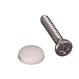 RV Designer Collection H618 White Dashboard Screw Caps and Screws