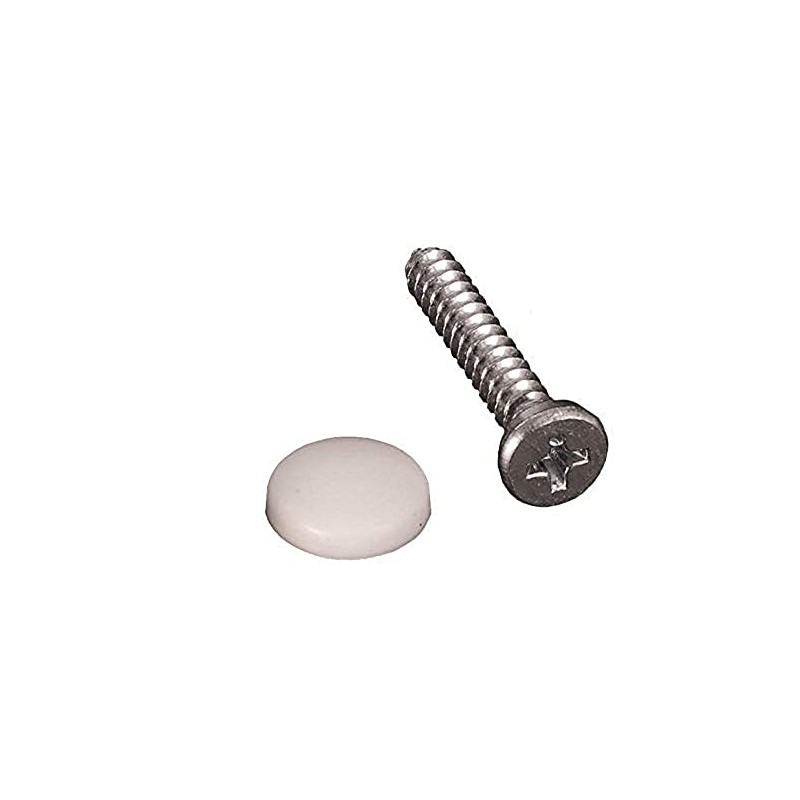 RV Designer Collection H618 White Dashboard Screw Caps and Screws