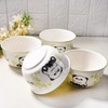 Ceramic Rice Bowls Set of 4, Cute panda Cereal Bowls