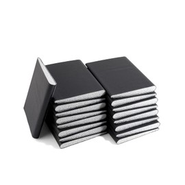 Door Corner Seal Exterior Door Frame Seal Wedge Draft Stopper with Adhesive 16 Pack, Black