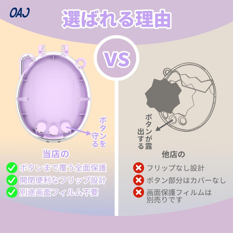 Tamagotchi Connection Exclusive Case, Color Back & Clear Front, PC