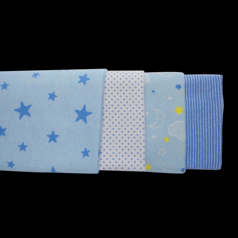 UD_Blue Four Pack Receiving Blanket - 4 Pack 3211b