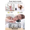 Projection Alarm Clock Mirror Screen USB Charging Snooze 180° Digital