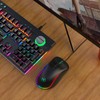 One Handed Gaming Keyboard And Mouse Combo V500 RGB Gaming