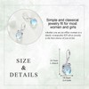 Frog Earrings for Women 925 Sterling Silver Moonstone Dangle Earrings