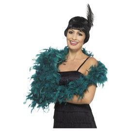Smiffys Women's Sm45194 Smiffy s Deluxe Boa, Teal, One Size UK