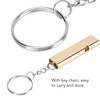 10 Piece Emergency Whistle, Golden Mini Safety Whistle for Hiking,