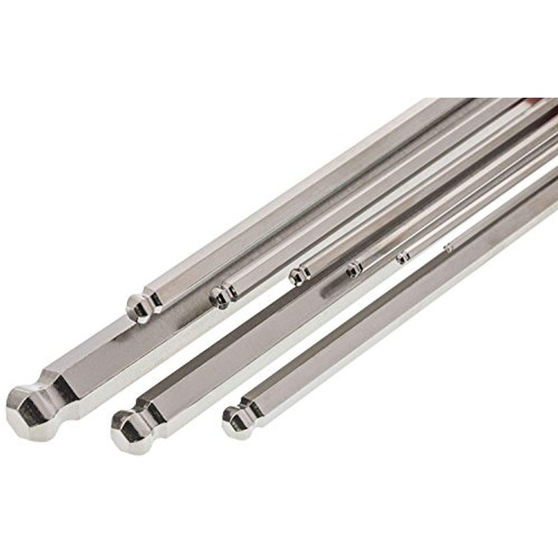 Bondhus 77099 Stubby Double Ball End L-Wrench Set with BriteGuard