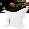 Electric Guitar Load Pickguard White Pre Wired Single Layer PVC