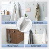 NINETREX Towel Hooks Brushed Nickel Stainless Steel 4 Pack Heavy