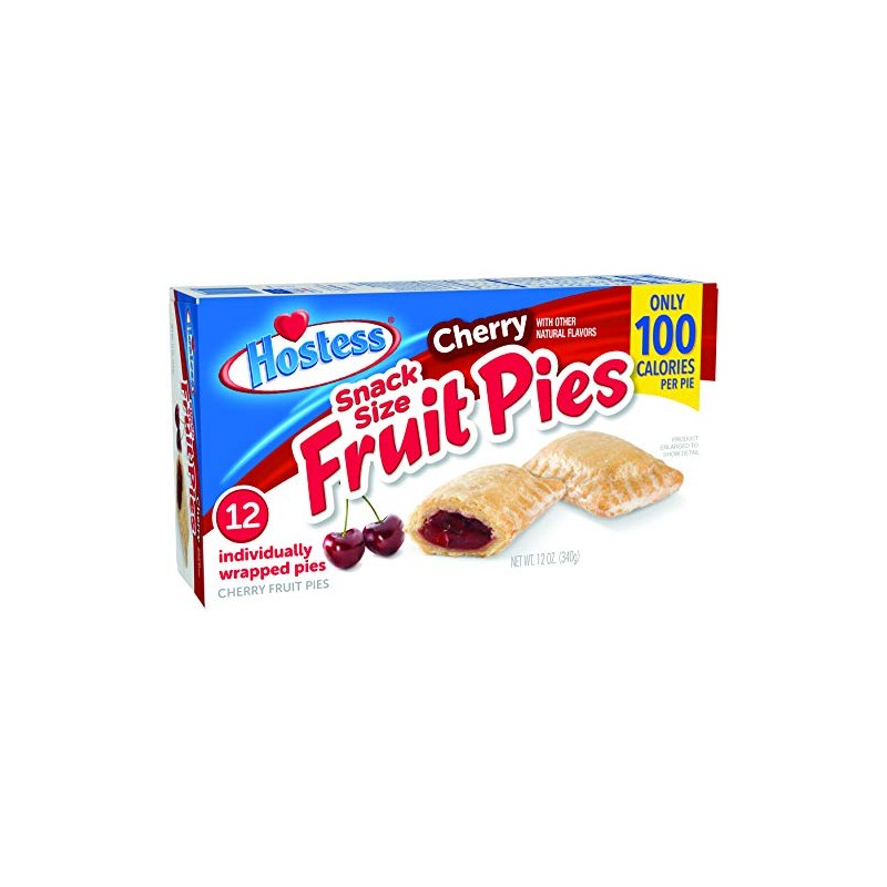 HOSTESS Snack Size Cherry Fruit Pies, 12 count, 12 oz