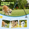 Outdoor Dog Tug Toy, Durable Spring Pole, 3 Ropes &