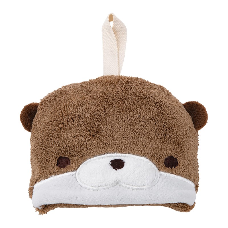 Libuhao 17814-32 Pocket Towel, Animal Beetle Towel, Otter, Total Length: