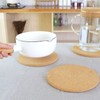 Enkrio 6 Pack Round Cork Trivets 0.4" Thick Round Cork