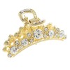 VINGTAINE H-830 Gold Rhinestone Hair Claw Hair Clip Hair Accessory