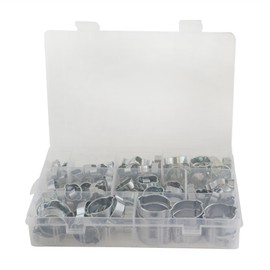 Double Ear Pipe Tube Clips Clamps Hose Fuel Clamp Hydraulic Hose 175pcs 5-27mm