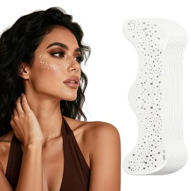 12 PiezasTatuaje de Pecas DoradasPecas de Glitter Tattoo,Tatuajes Temporales de Pecas con Purpurina Dorada,Brillantes y Resistentes al Agua,Ideales para Festivales Fiestas Carnavales,Eventos Especiales.