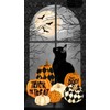 Northcott Black Cat Capers 24114 99 Cat & Pumpkins 24"