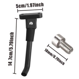 Yungeln Scooter Parking Stand Kickstand Compatible for xiaom 1S/M365/Pro 2 Scooter Kickstand Foot Support Bracket Side Kickstand Parking Stand,Replacement Repair Parts Accessories