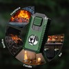 5-in-1 Multifunctional Torch Lighter with Cutter, Punch, Holder, and Windproof