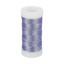 PATIKIL Metallic Thread, 100 Yards Embroidery Thread for Sewing Machine Hand Embroidery DIY Crafts Needlework Gift Wrapping Jewelry Making Decoration, Violet