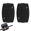 2Pcs Black 3 Terminal Electrical Cable Junction Box 13amp 250v