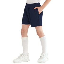 Dreammonkey - Pantalones cortos de baloncesto para niños y niñas, tallas 2T a jóvenes, marino, 6 Años