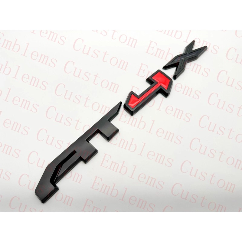 Auto 5PCS Grill Doors Rear Matte Black AT4X OVERLAY Emblem