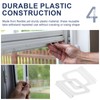 30 Pcs Window Screen Pull Tabs, Universal Hollow Spine Channel