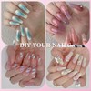 Venares Nail Tips Set with Glue, 500 Pieces Artificial Nails