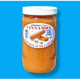 NATURZ BEEZ CINNAMON HONEY 44oz / 1.25kg / 2.75lb RAW HONEY & CINNAMON 100% PURE USA HONEY
