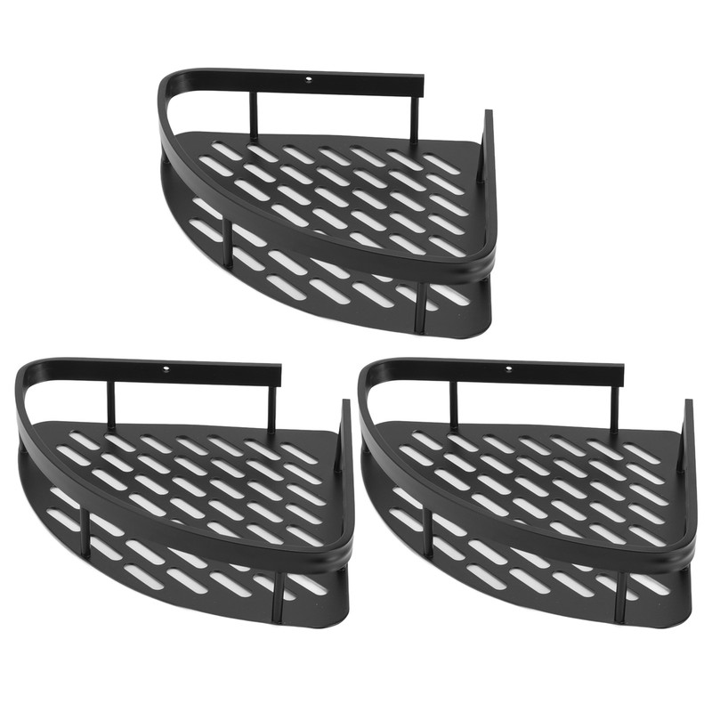 Triangular Shower Shelf Punch Free Rustproof Aluminum Shower Corner Shelf