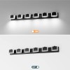 Ship in USA,LED Black Modern Vanity Light 6 Light Matte