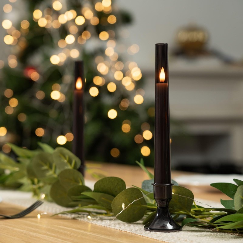 Homemory 6 Pcs Flameless Taper LED Candles with Remote and