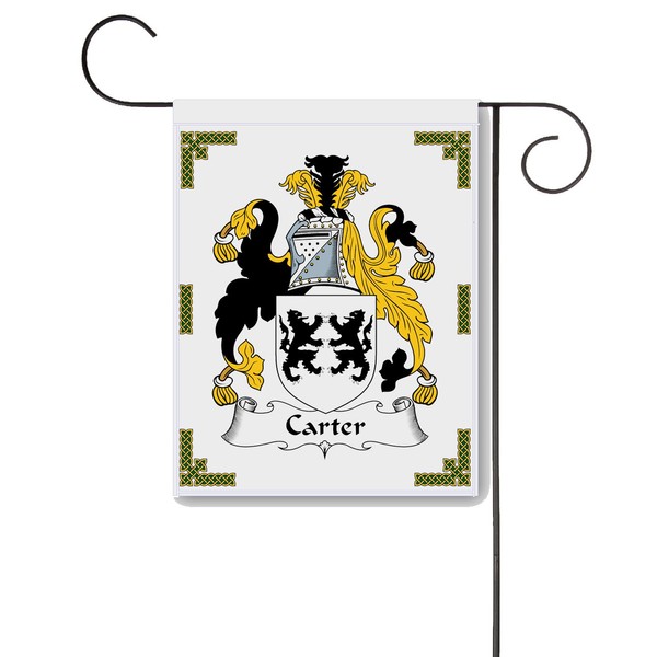 Carter Coat of Arms/Carter Family Crest 11 X 15 Garden