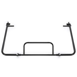 HECASA Adjustable Hard Top Carrier Compatible with 1976-2024 Jeep Wrangler JK JL YJ TJ JKU JLU Hardtop Storage Cart Rack Sliding Bracket Rack Movable Heavy Duty Black