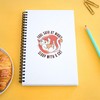 CafePress Sleep with A Cat Spiral Bound Journal Notebook, Personal
