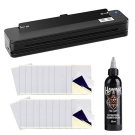 HAWINK Tattoo Stencil Printer, Wireless Thermal Machine with Tattoo Stencil Paper Transfer Cream 60g T106ZKIT-US